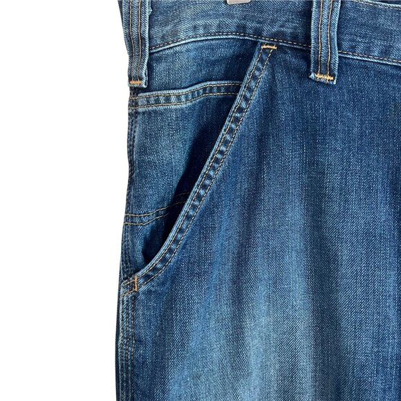 Carhartt Relaxed Fit Carpenter Straight Leg Jeans 31X34 Cotton Durable Workwear - Picture 3 of 9
